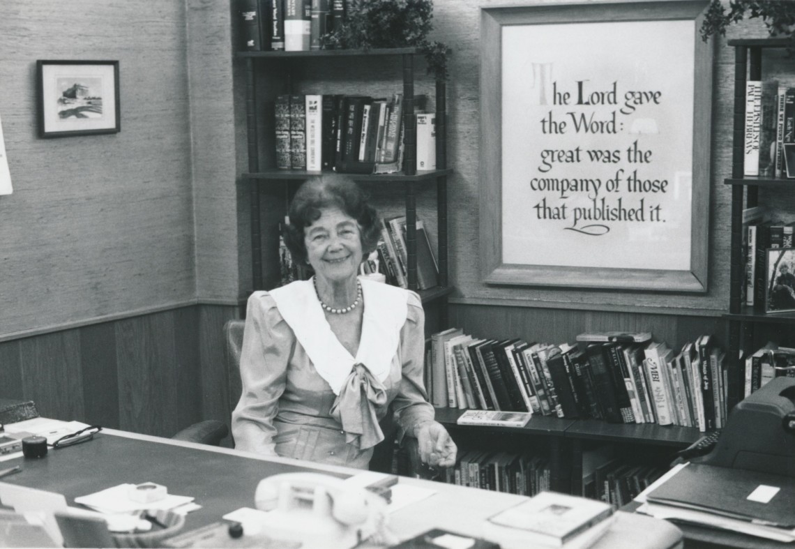 Muriel Dennis’ Office during Crossway’s 50th Anniversary in 1988